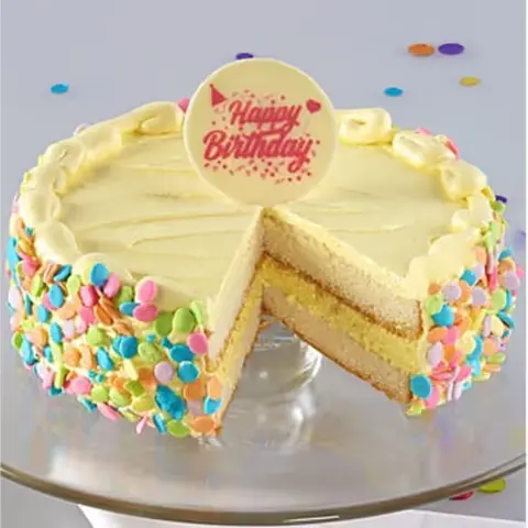 Vanilla Bean Confetti Birthday Cake