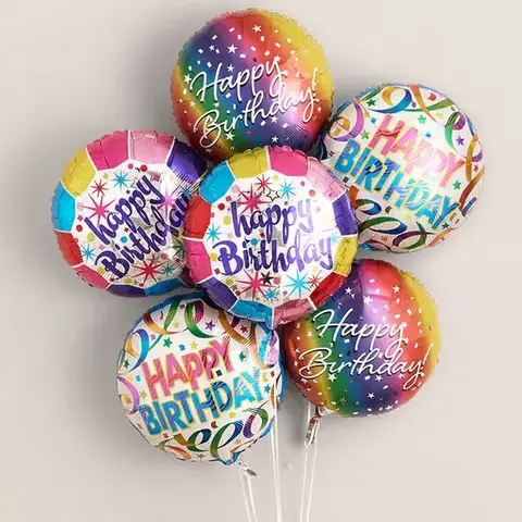 Happy Birthday Mylar Balloon Arrangement