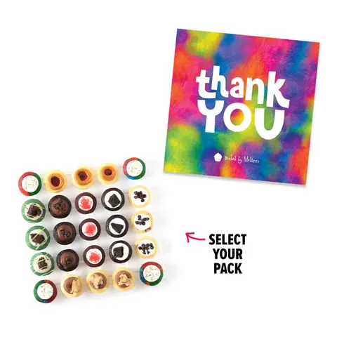 Thank You Box, 25 Bite-Size Cupcakes