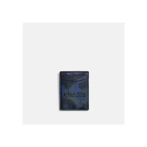 Camo Print Money Clip Card Case