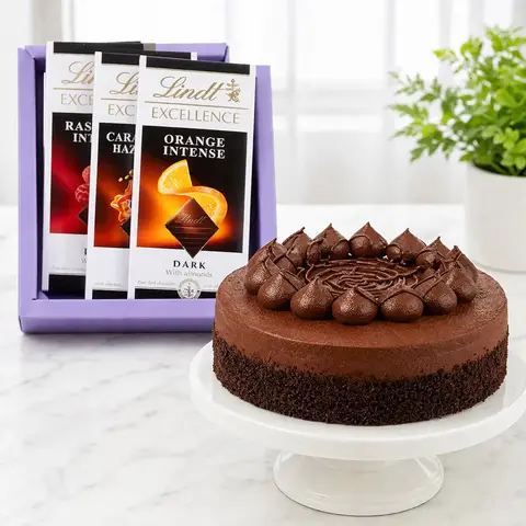 Chocolate Cake & Lindt Bars Combo