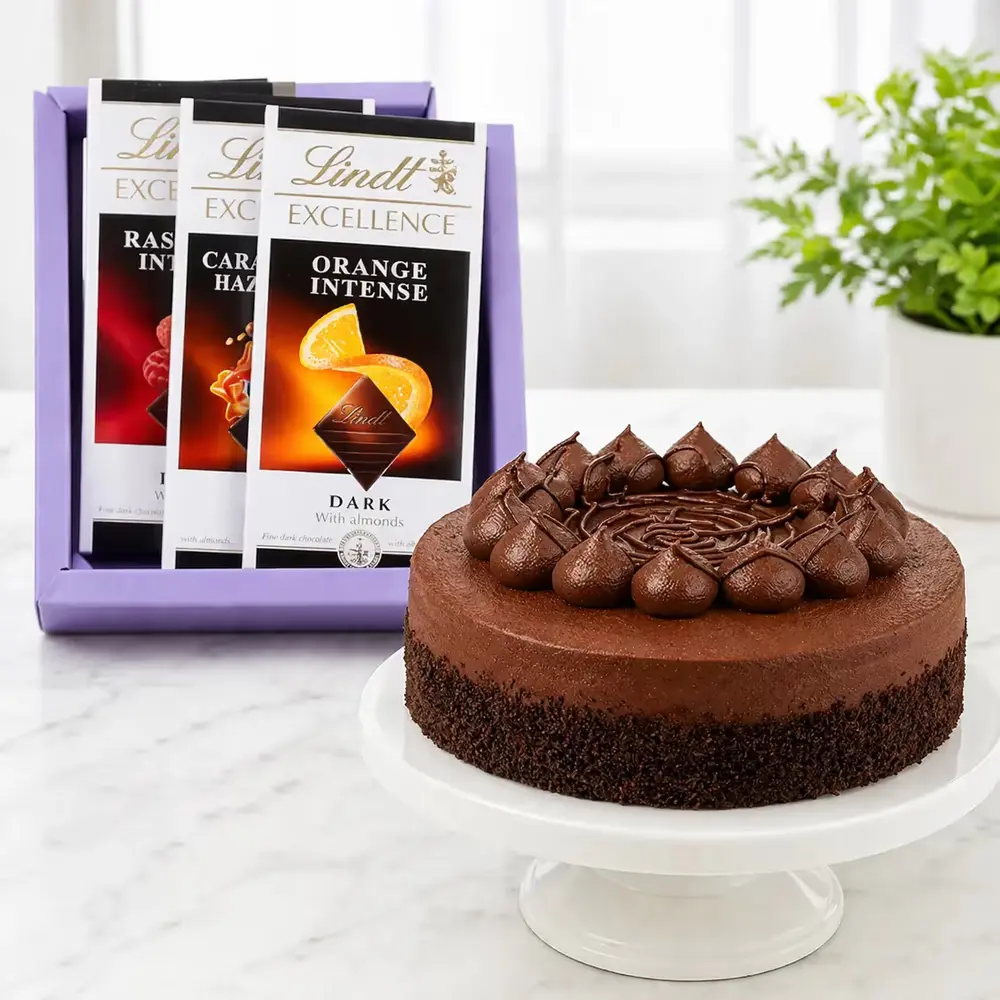 Chocolate Cake & Lindt Bars Combo