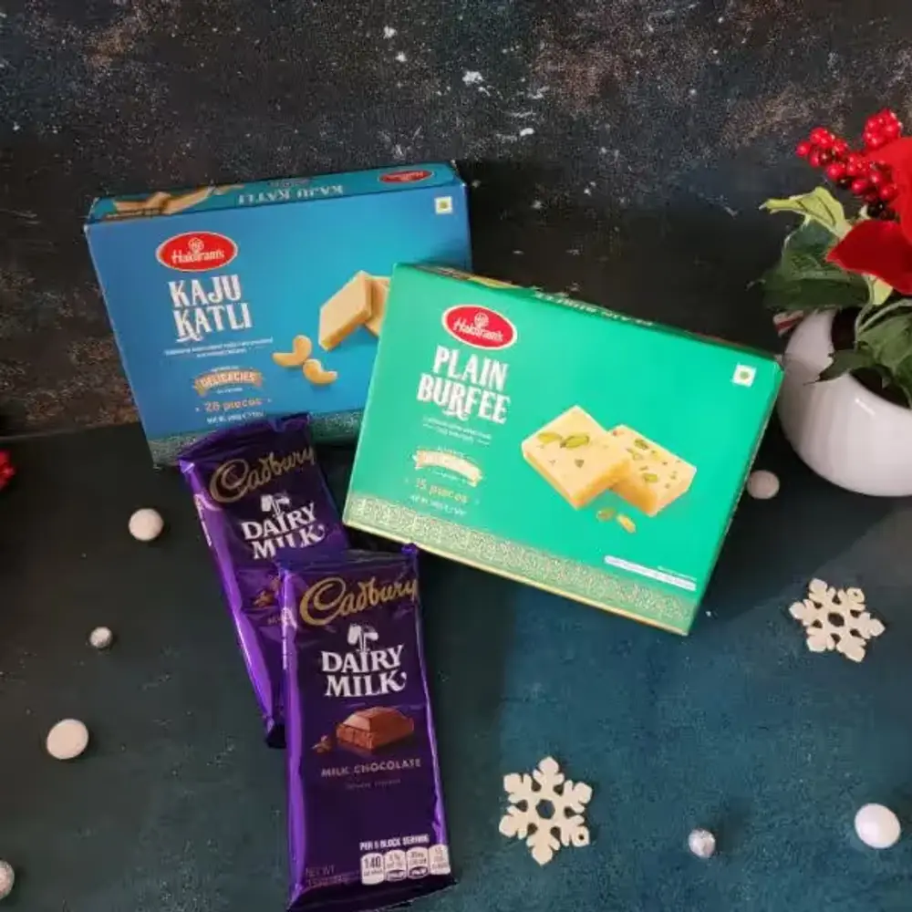 Kaju Katli, Burfi & Dairy Milk