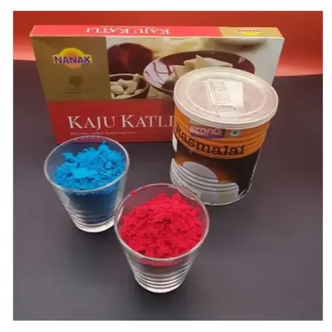 Kaju Katli, Rasmalai & Gulal