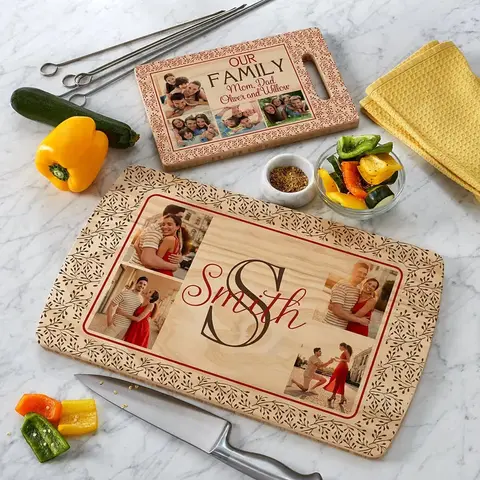Custom Photo Wood Cutting Board