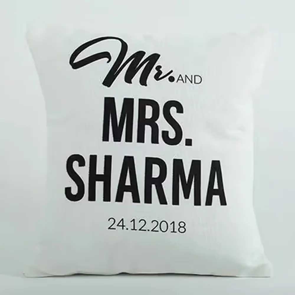 Personalized Mr. & Mrs. Cushion