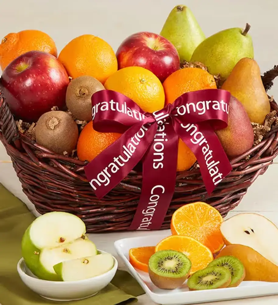 Congrats Orchard Fruit Basket