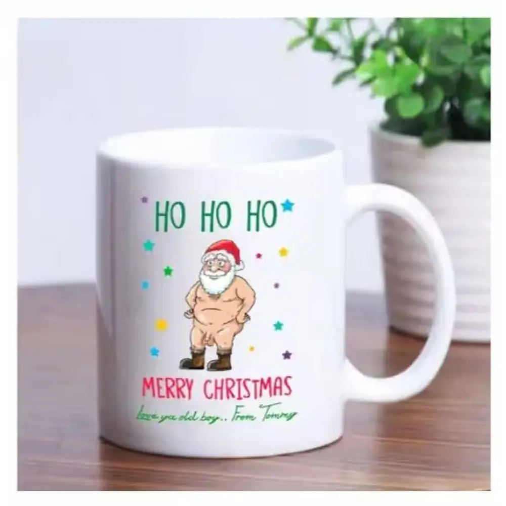 Personalized HO HO HO Christmas Mug