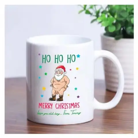Personalized HO HO HO Christmas Mug
