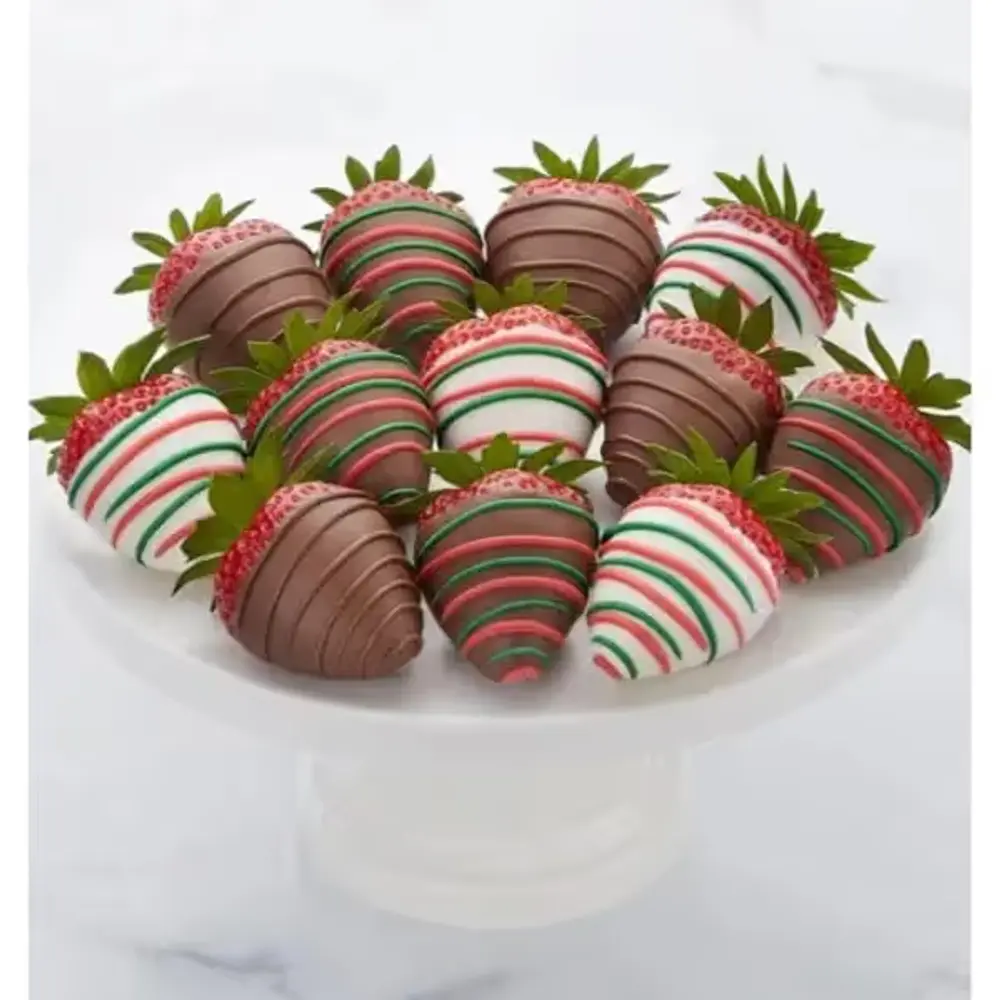 Holiday Cheer Dipped Strawberries