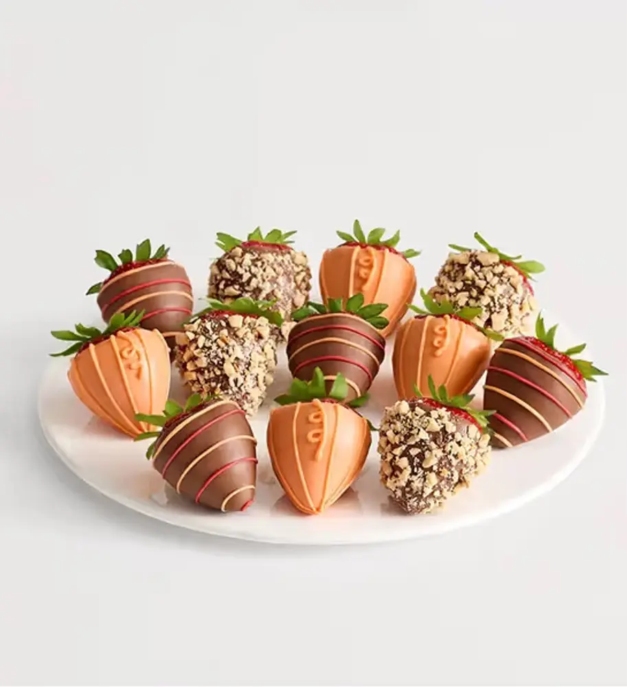 Fancy Fall Dipped Strawberries