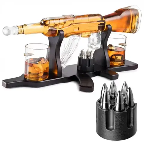 Rifle Whiskey Decanter Gift Set