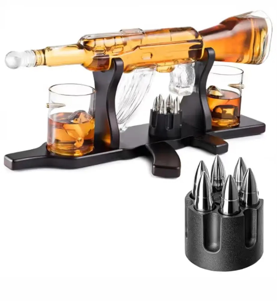 Rifle Whiskey Decanter Gift Set