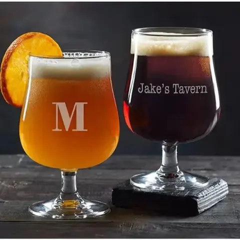 Personalized Belgian Craft Beer Glass