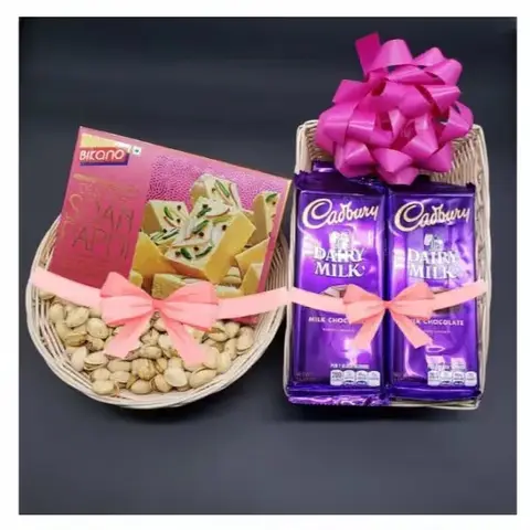 Soan Papdi, Pista & Dairy Milk Hamper