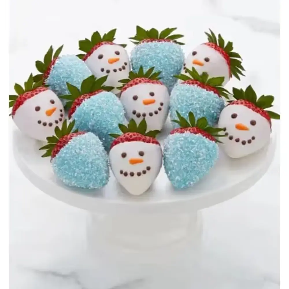 Snowman & Icicle Dipped Strawberries