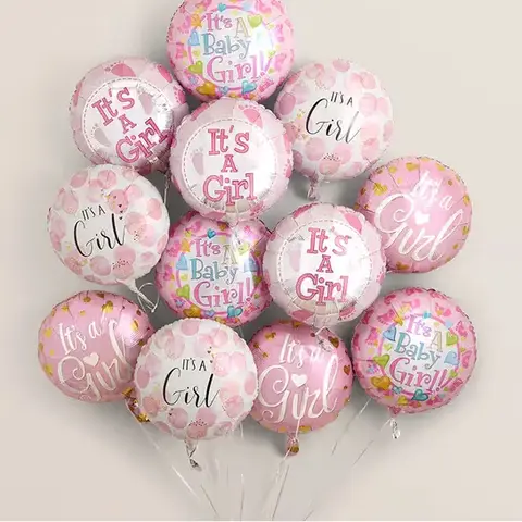 Welcome Baby Girl Balloon Bouquet