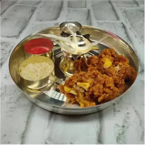 Pooja Thali with Dodha Burfi