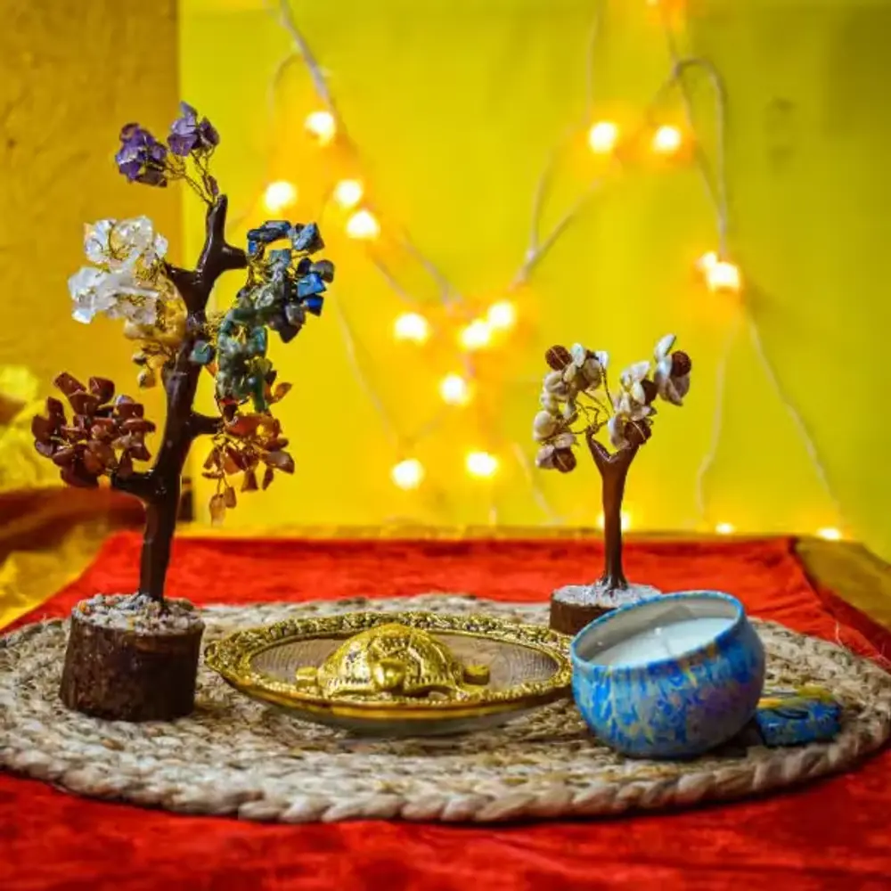 Seven Chakra & Gomti Chakra Tree Set