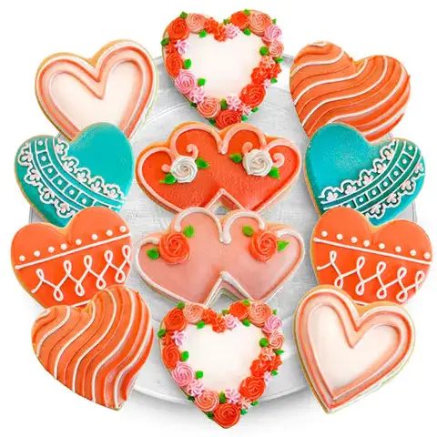From My Heart Valentine Cookie Tray