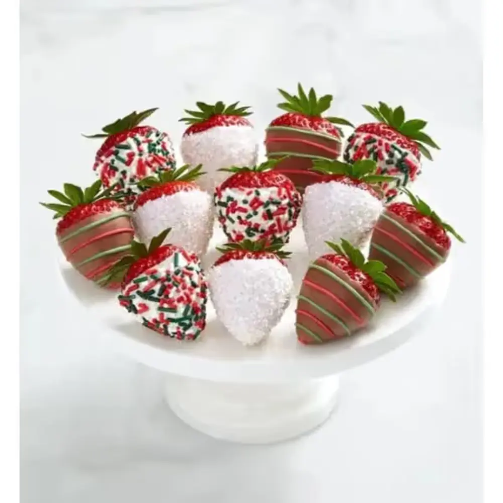 Gourmet Christmas Dipped Strawberries