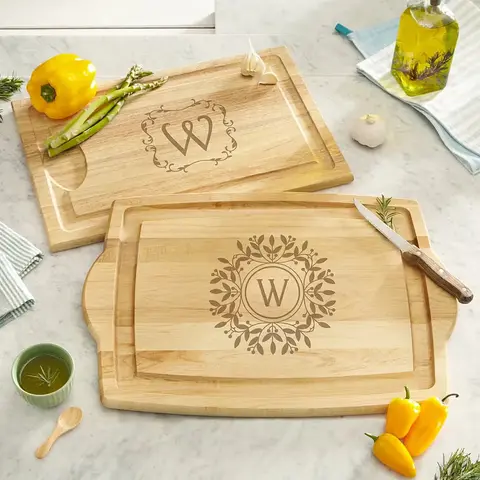 Personalized Monogram Maple Cutting Board