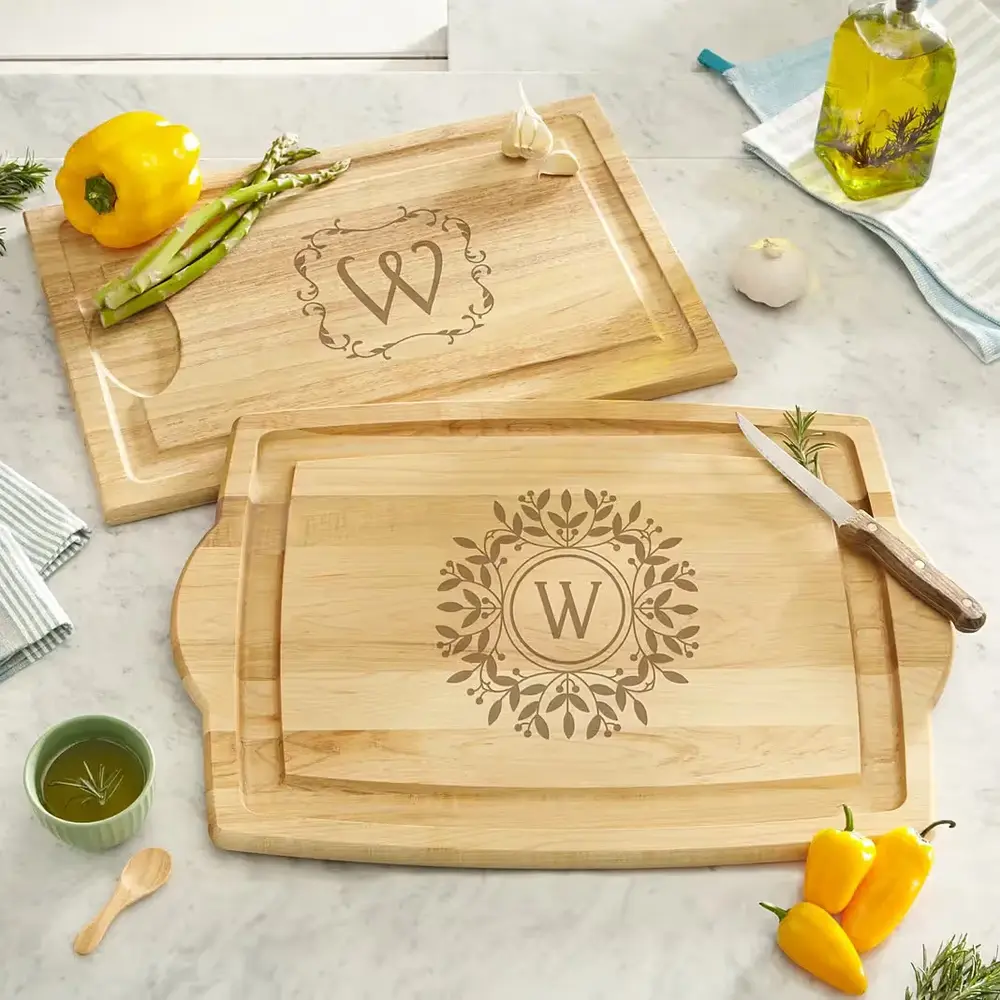 Personalized Monogram Maple Cutting Board