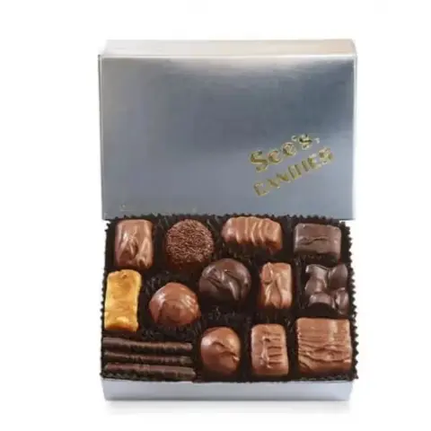 Assorted Chocolates in Silver Box