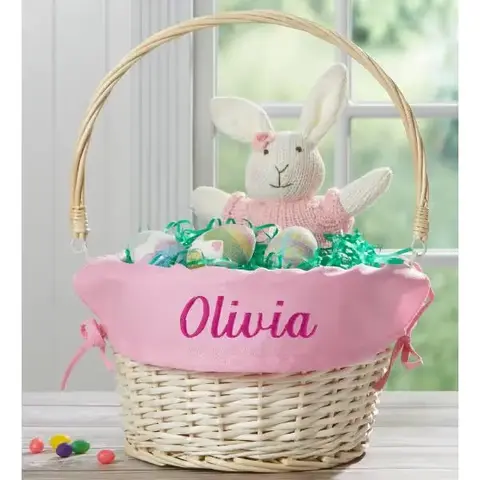 Personalized Willow Easter Basket