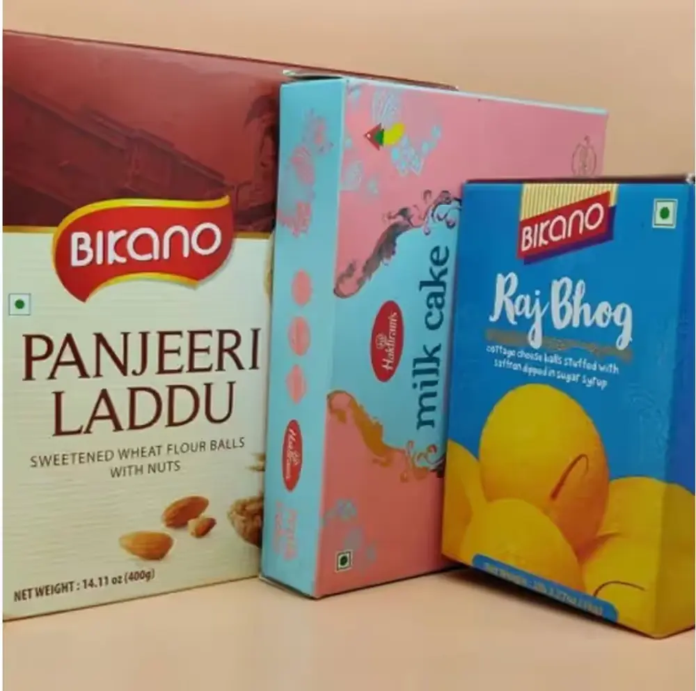 Laddoo, Milk Cake & Raj Bhog