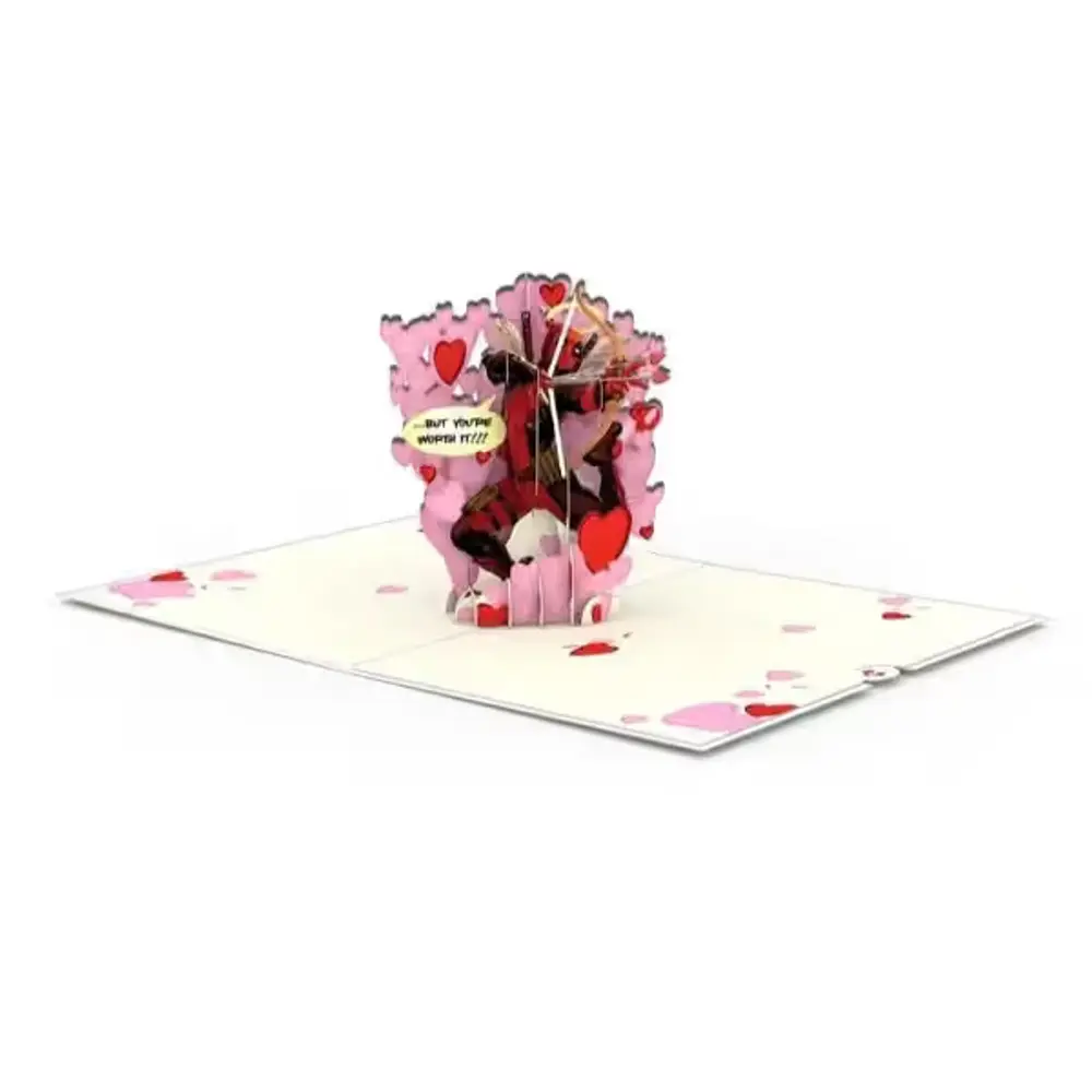 Marvel Deadpool Love Hurts Pop-Up Card