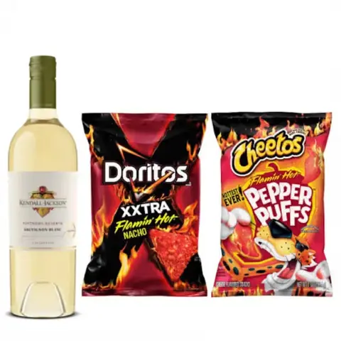 White Wine & Snacks Combo