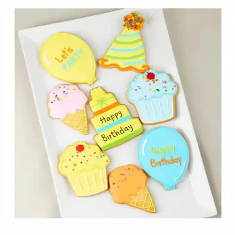 Birthday Bliss Iced Cookies