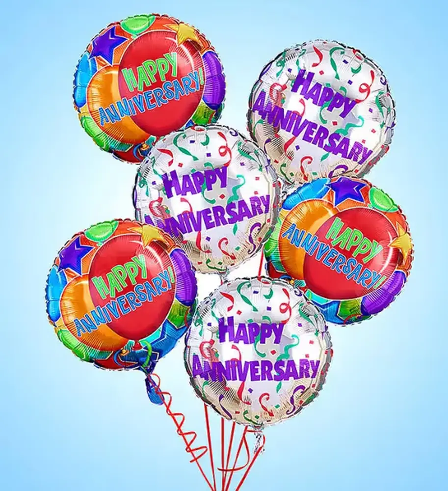 Happy Anniversary Mylar Balloon Bouquet
