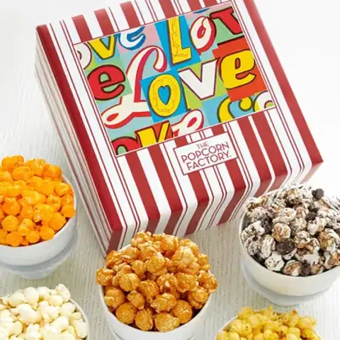 Retro Love Popcorn Gift Box