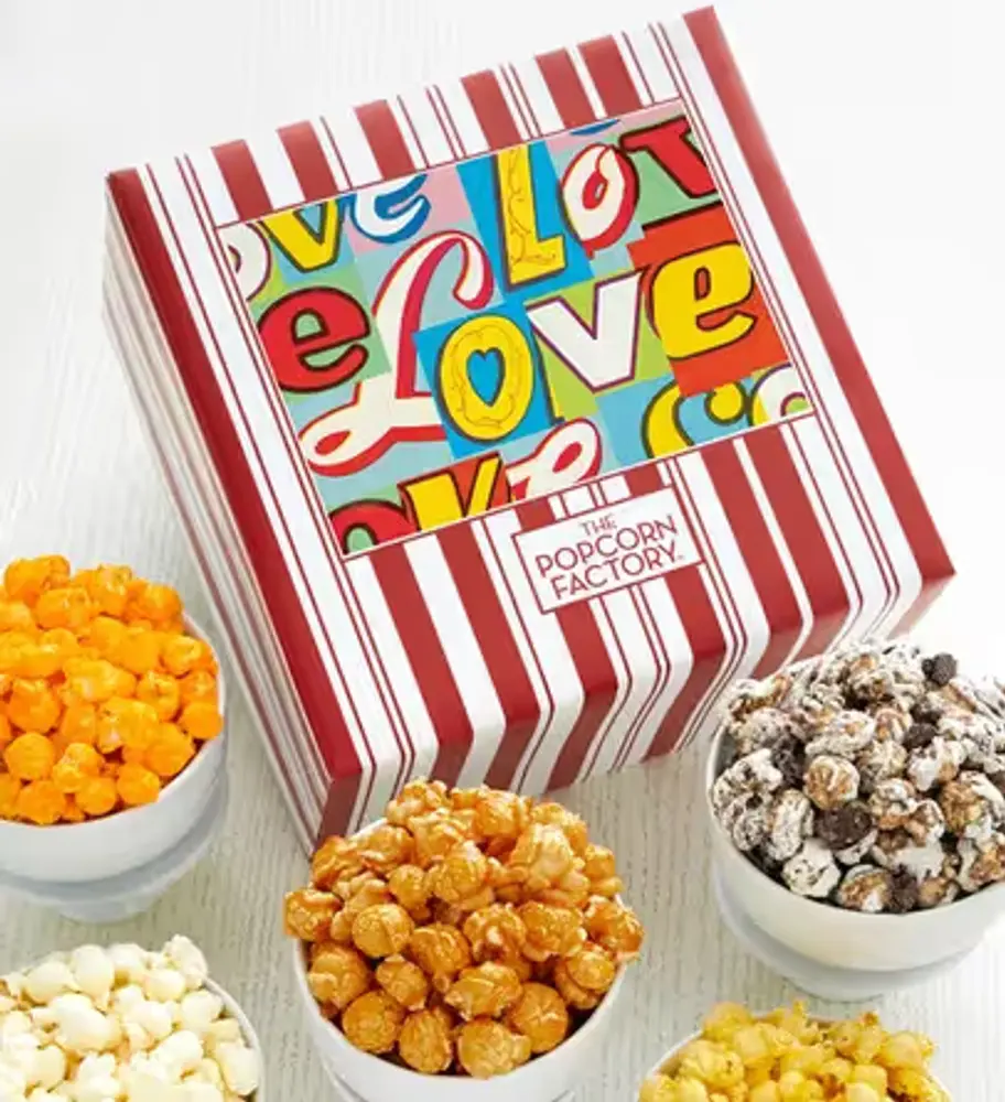 Retro Love Popcorn Gift Box